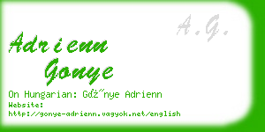 adrienn gonye business card